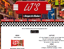 Tablet Screenshot of ljsburgerandshakes.co.uk